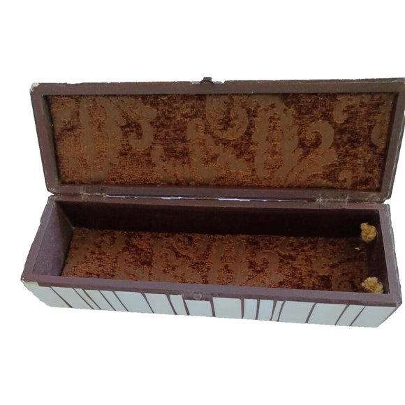 Unique Stained Glass Wine Box w/ Hinged Front - Picture 7 of 8